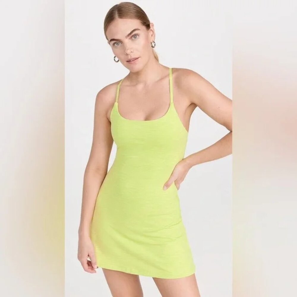 Outdoor Voices "Margarita" Lime Green Workout Dress